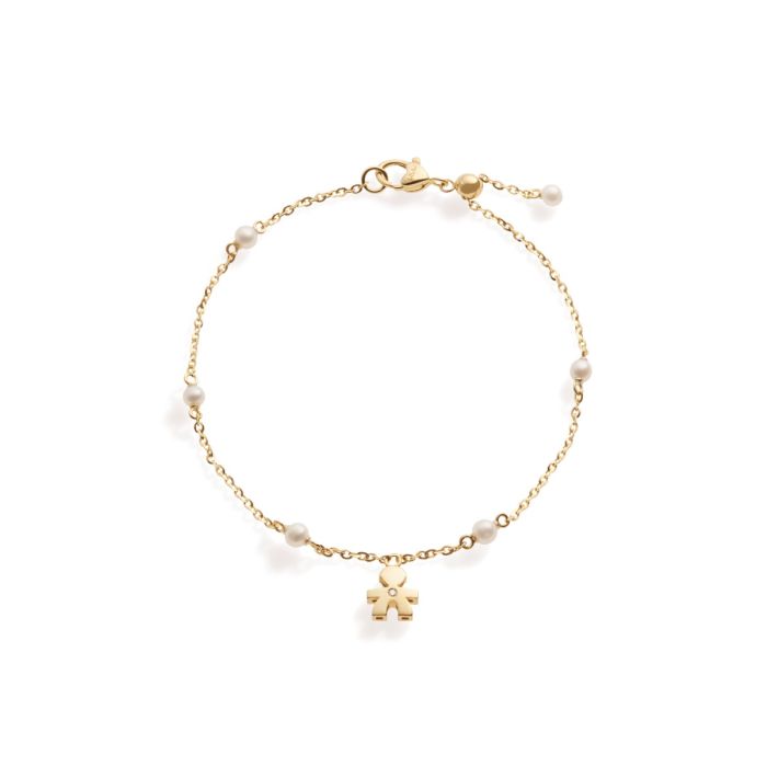 Bracciale Le Bebè Bimbo in Oro 18KT 18KT e Perle - Le Perle - LBB832