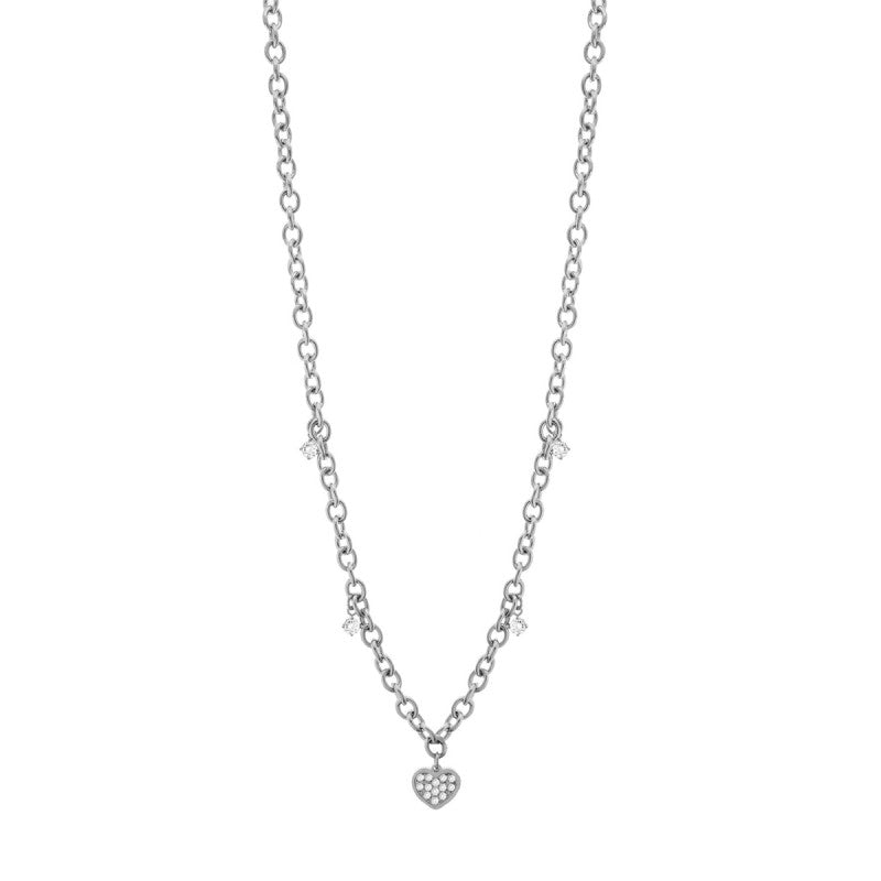 Collana Donna Liu-Jo in Acciaio Rosè e Cristalli