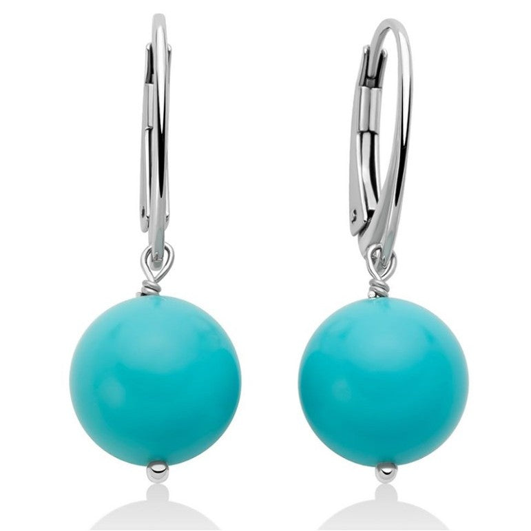 Orecchini Miluna Terra e Mare in Argento con Turchese