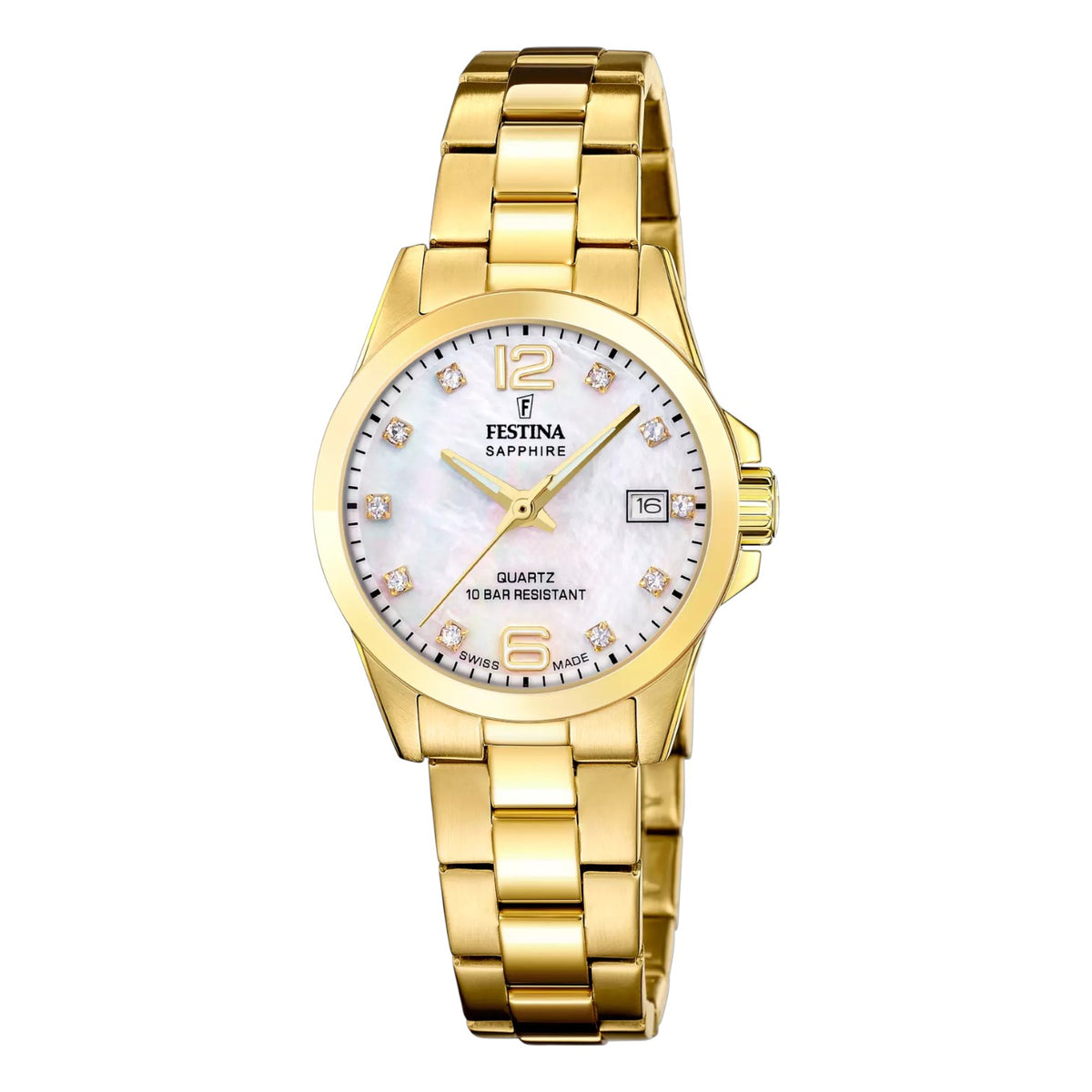 Orologio Donna Festina in Acciaio Dorato Swiss Made Classics