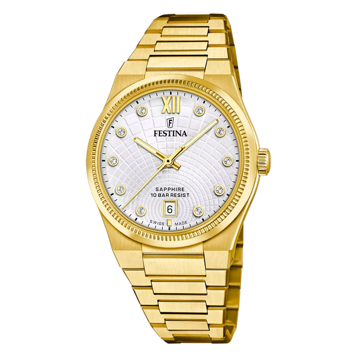 Orologio Donna Festina in Acciaio Dorato Swiss Made Rivè