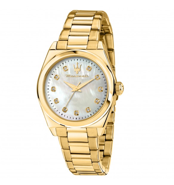 Orologio Donna Maserati in Acciaio Dorato Velocità