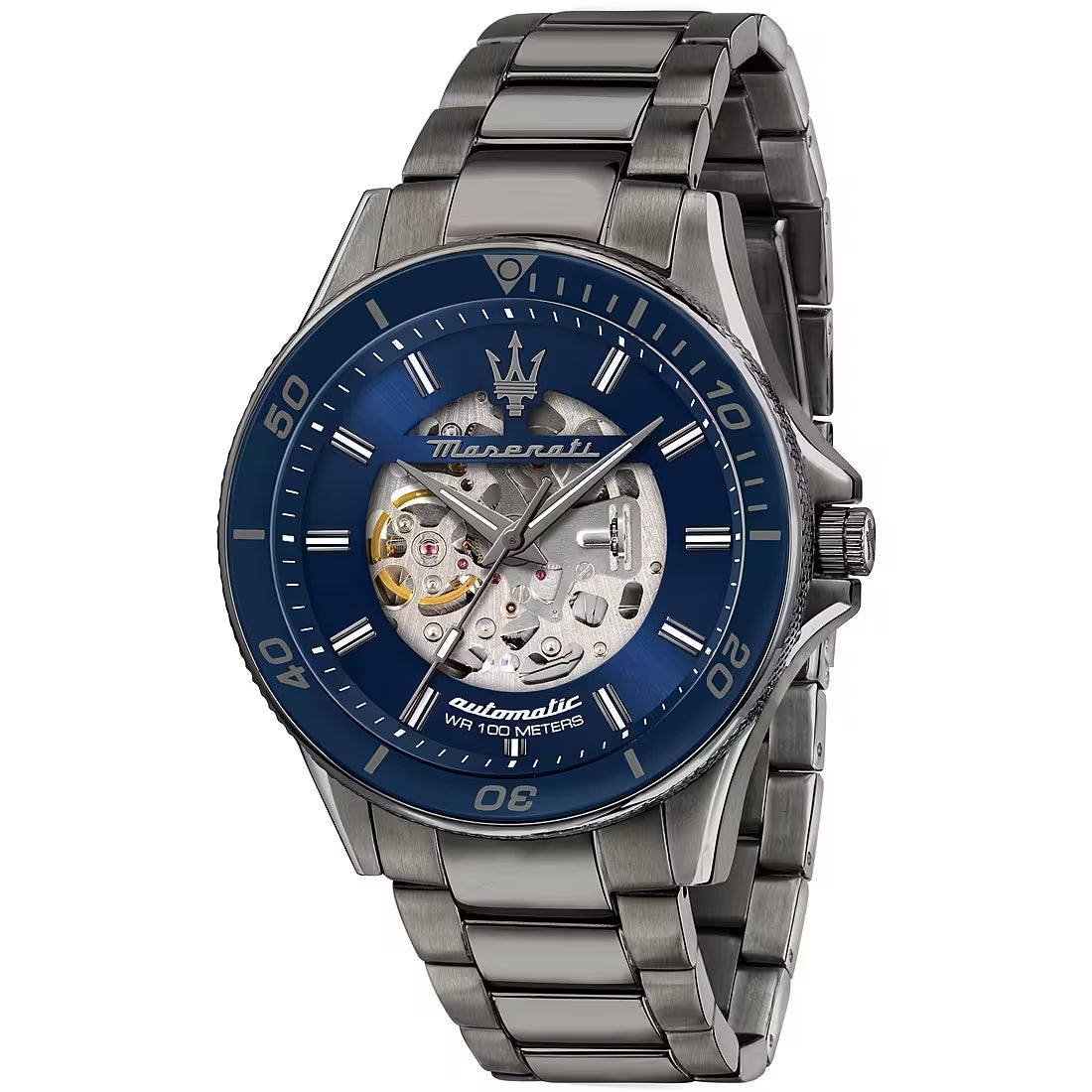 Orologio Uomo Maserati Sfida Automatico in Acciaio Brunito