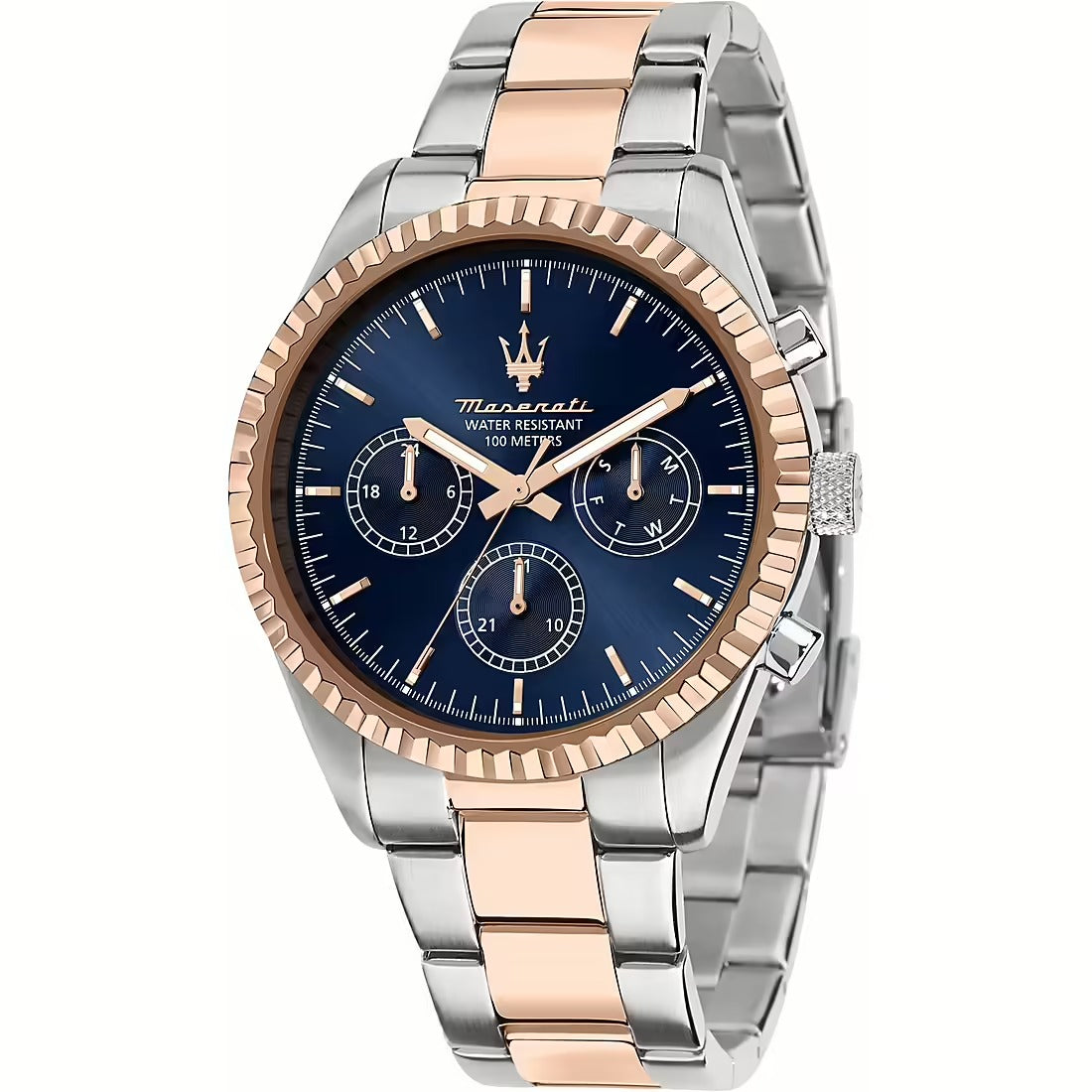Orologio Uomo Maserati in Acciaio Bicolore Rosè Competizione