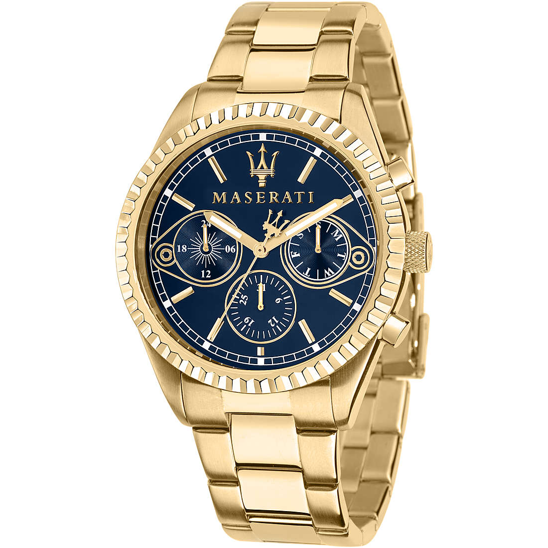Orologio Uomo Maserati in Acciaio Dorato Competizione