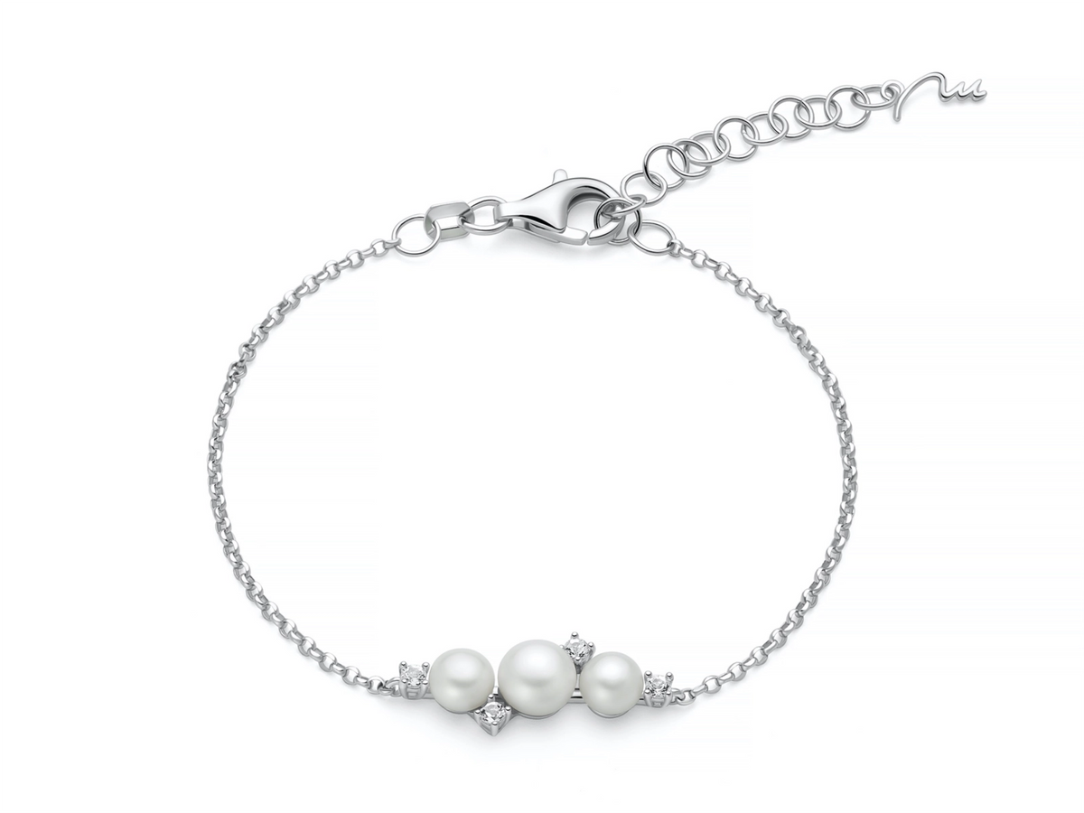 Bracciale Donna Miluna Andromeda in Argento e Perle