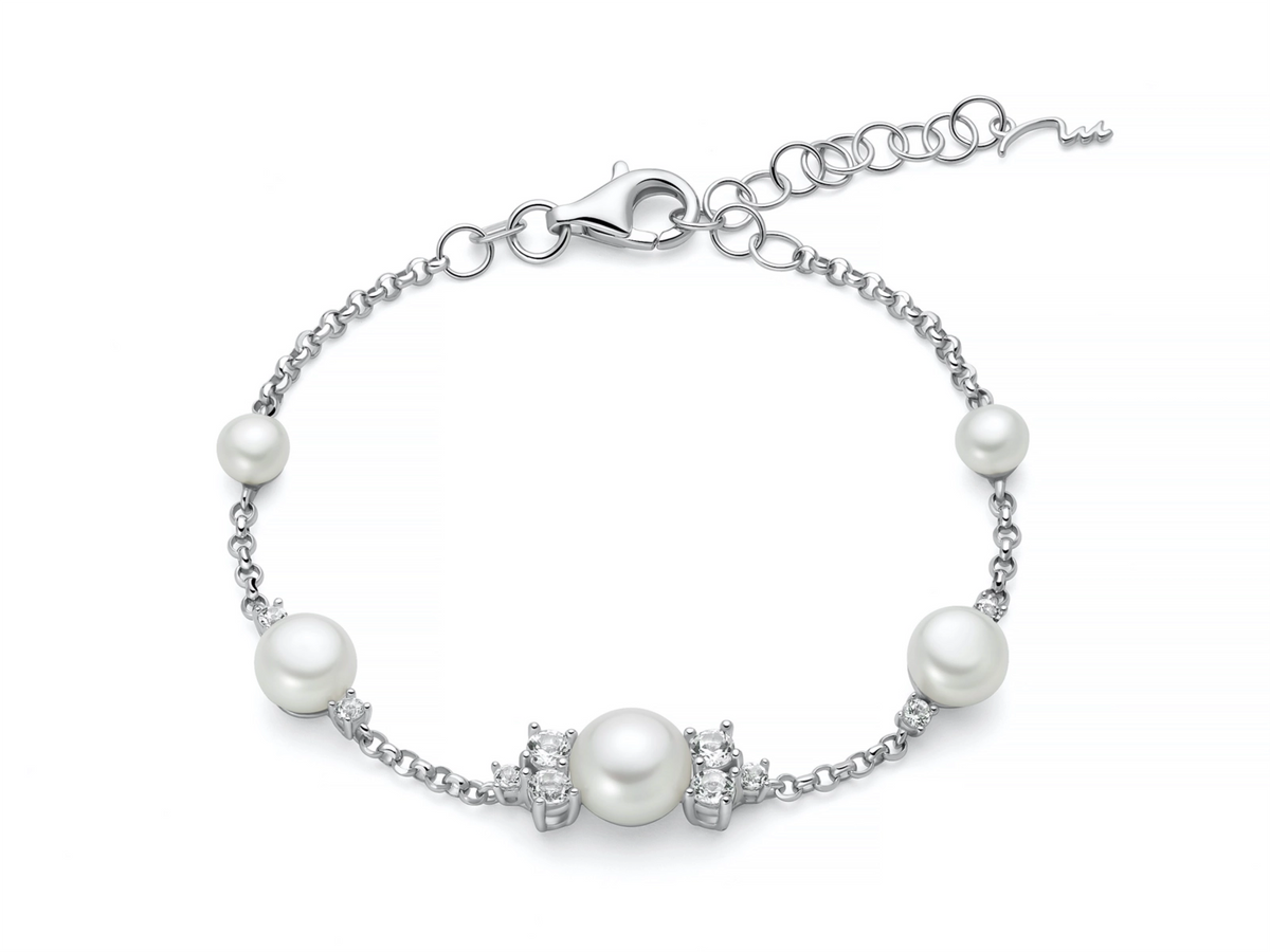 Bracciale Donna Miluna Andromeda in Argento e Perle
