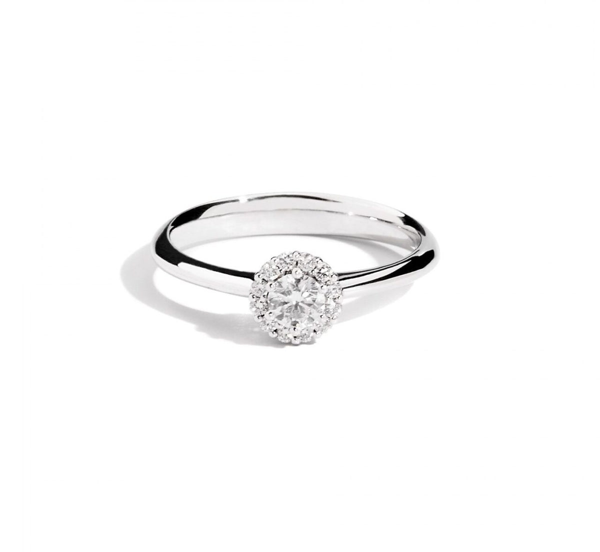 Anello Solitario Recarlo Sofia in Oro 18KT 18KT e Diamanti Ct 0.33