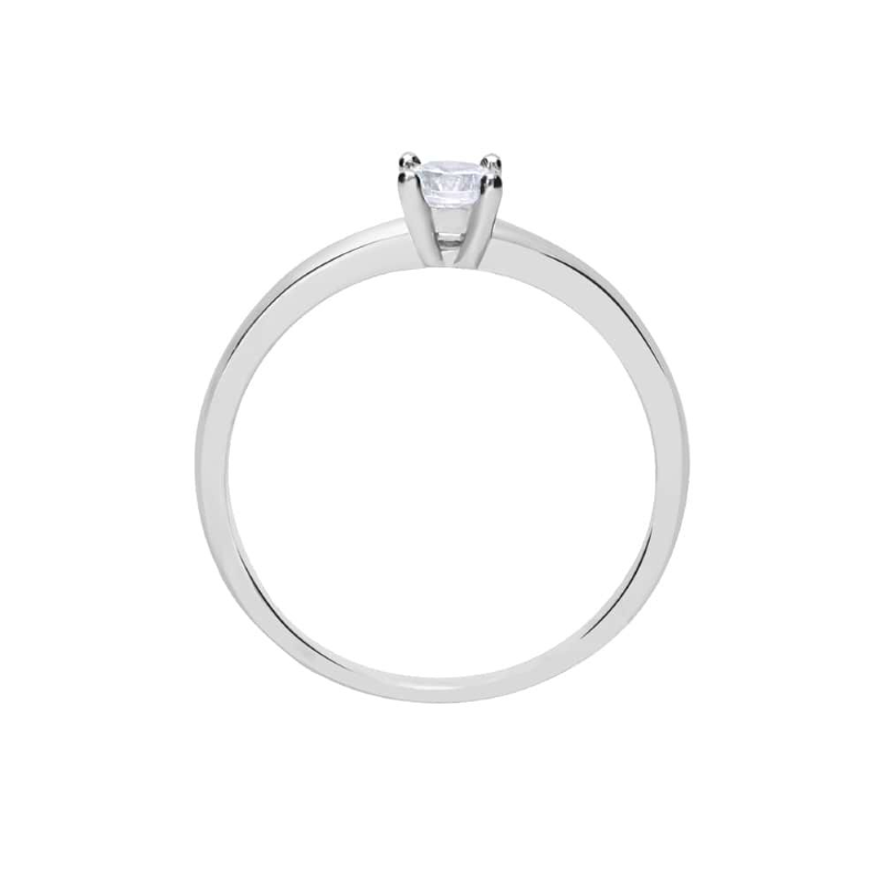 Anello Stroili Solitario in argento 925 e zircone