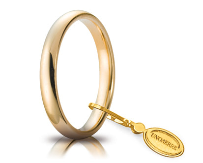 Fede Unoaerre Comoda 3mm in Oro 18KT 18KT