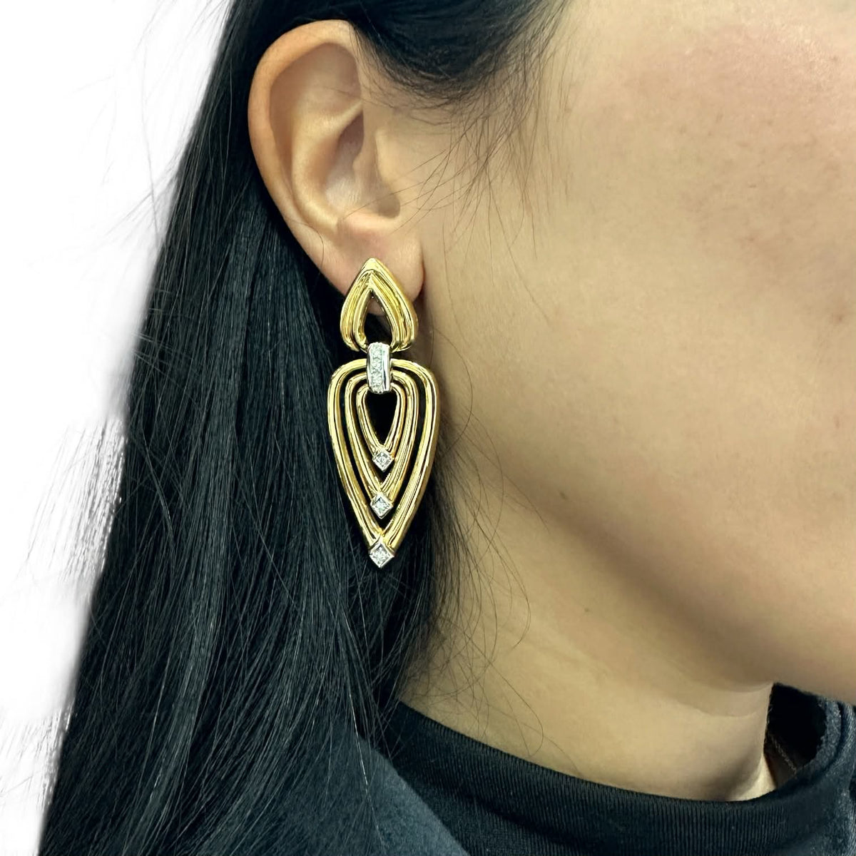 Orecchini Salvini Pendenti in Oro 18KT 18KT con Diamanti