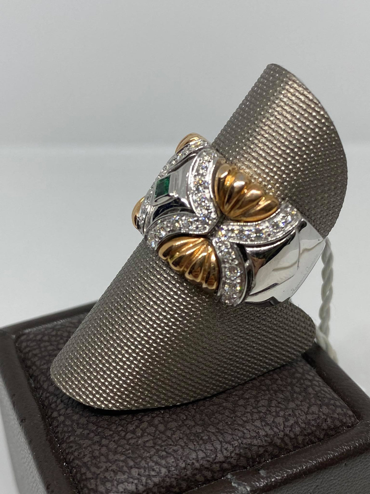 Anello Donna Gianni Carità con Smeraldo ct 0.22 e Diamanti