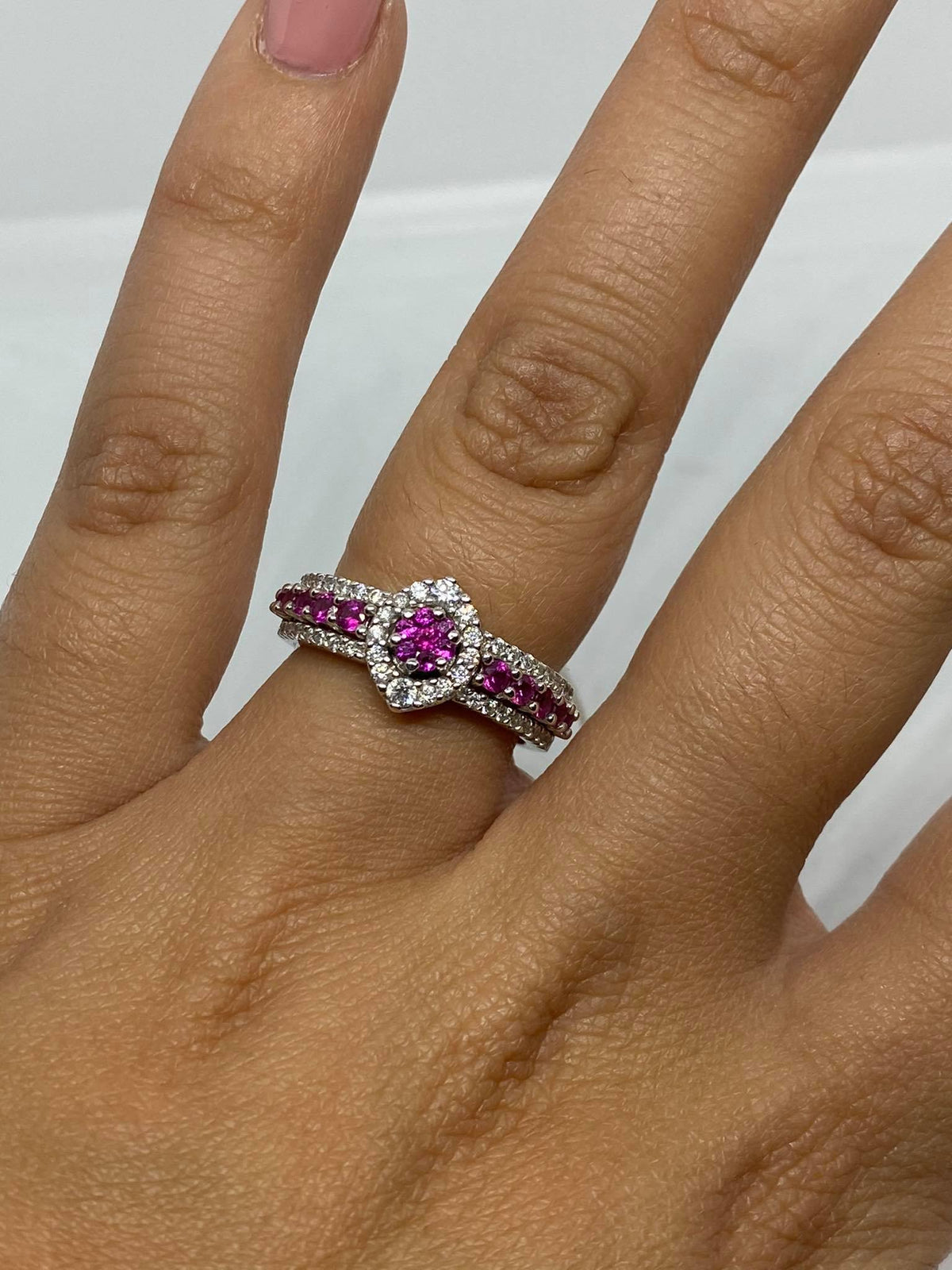 Anello Donna Comete Gioielli con Rubini Ct. 0,55 e Diamanti