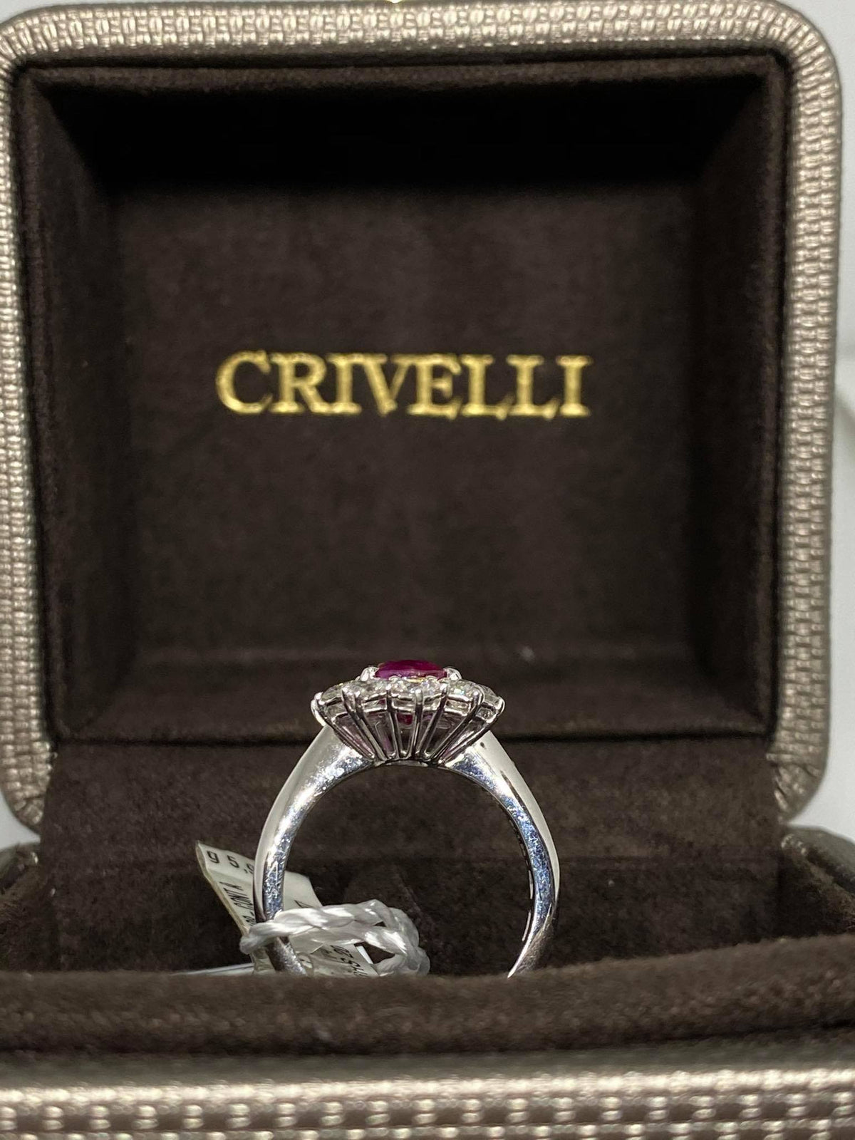 Anello Donna Crivelli Con Rubino Birmano CT 2.14 e Diamanti