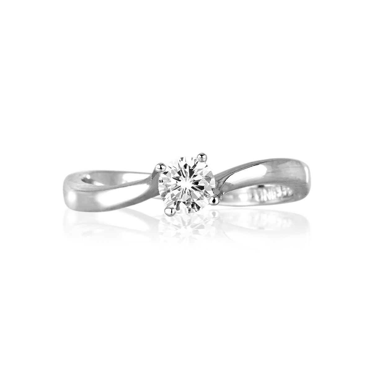 Anello Solitario Mabina in Argento con Zirconi – 523016