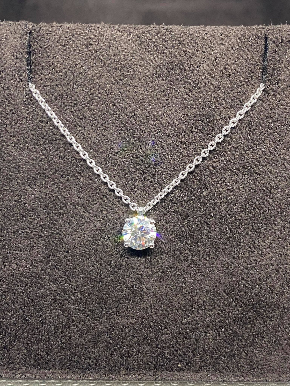 Collana Punto Luce Crivelli con Diamante Ct 0.45
