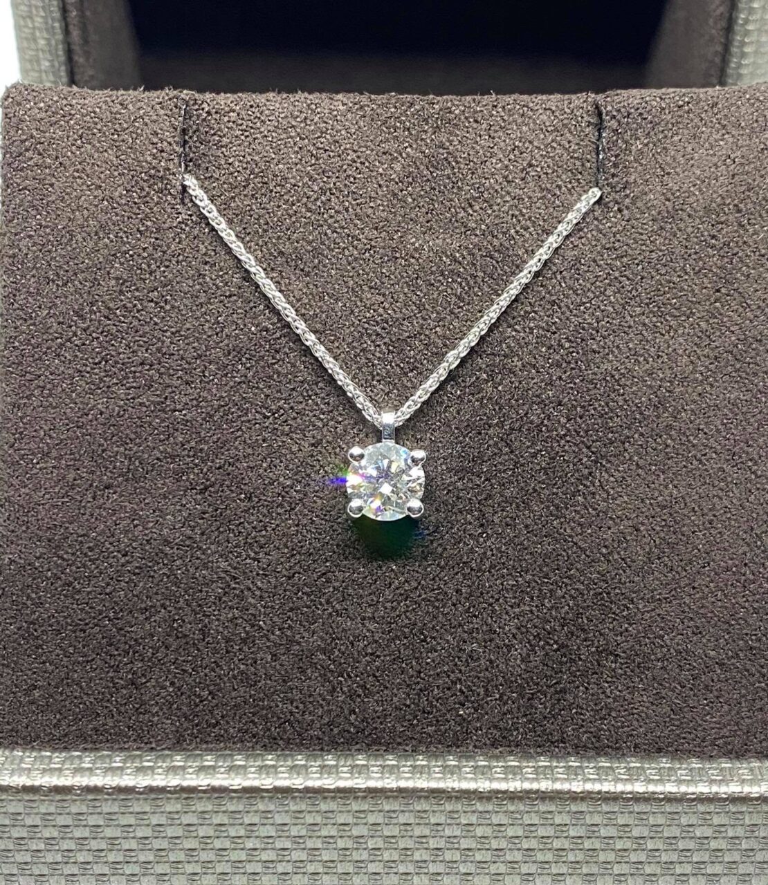 Collana Punto Luce Crivelli con Diamante Ct 0.88