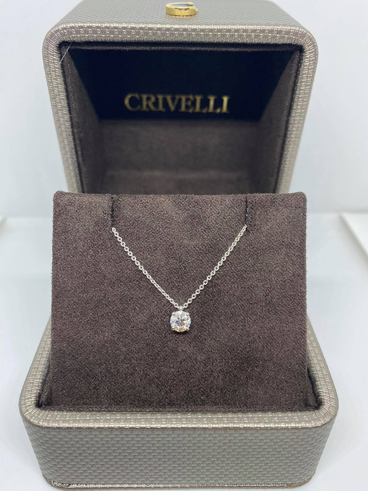 Collana Punto Luce Crivelli con Diamante Ct 0.43