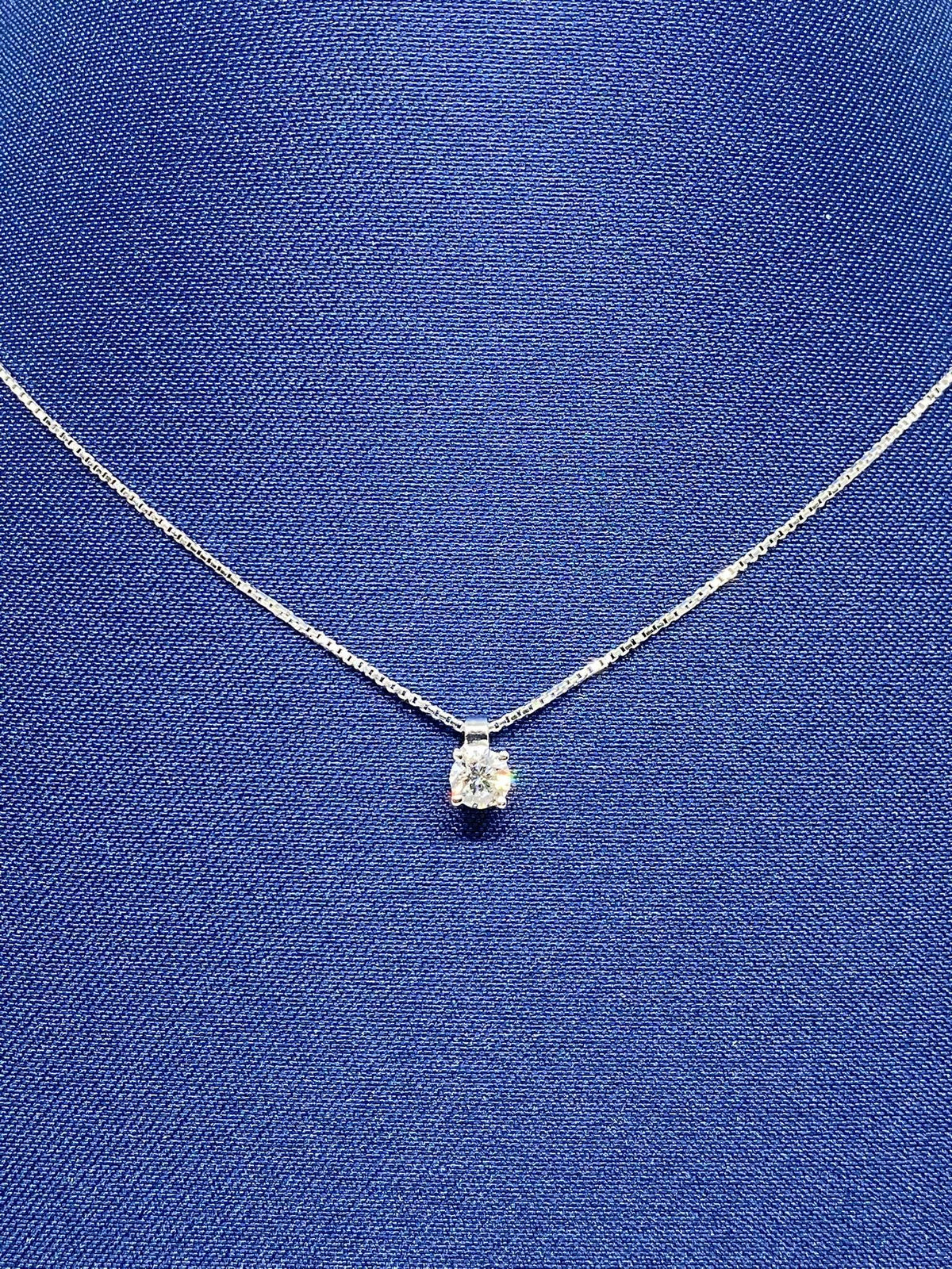 Collana Punto Luce Alfieri e St Jhon con Diamante Ct 0.19