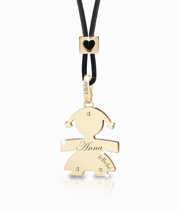 Ciondolo Le Bebè Classico Bimba Oro 18KT 18KT LBB003