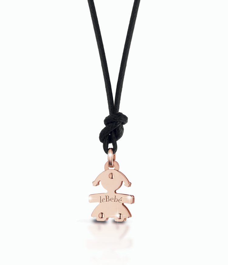 Ciondolo Le Bebè Mini Bimba Oro 18KT Rosè LBB049-N
