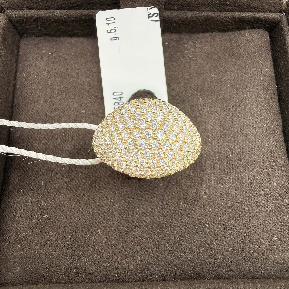 Anello Chevalier Crivelli in Oro 18KT 18KT e Diamanti ct. 1,96