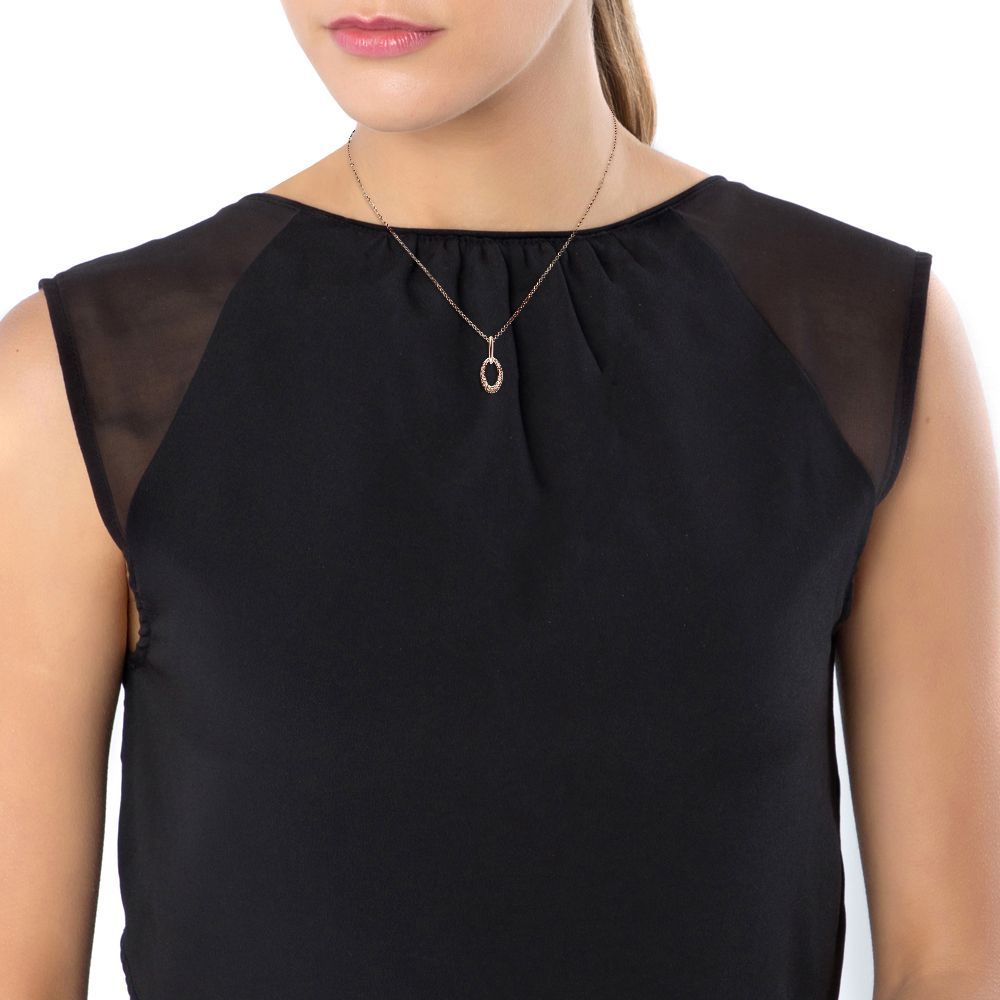 Collana Stroili in ottone bronzato e glitter bronzo