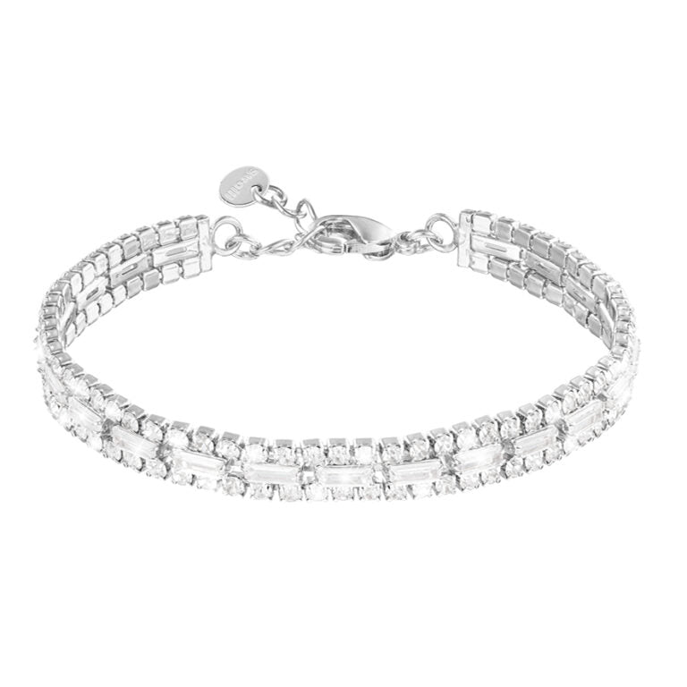 Bracciale Donna Stroili in Acciaio Rodiato e Cristalli - 1674388