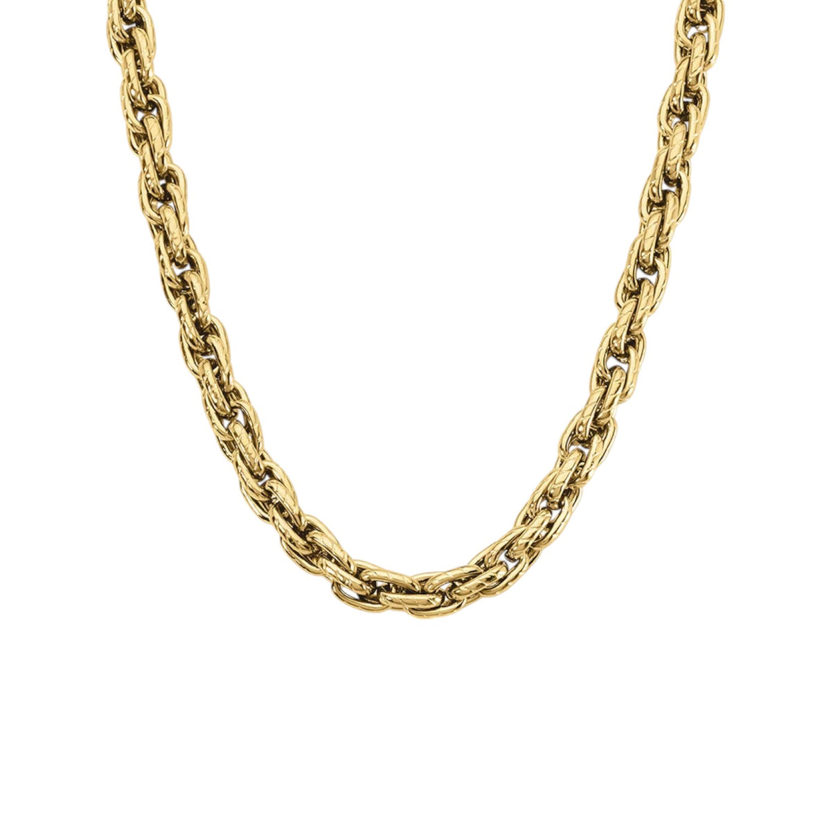Collana a Catena Stroili in Acciaio Dorato