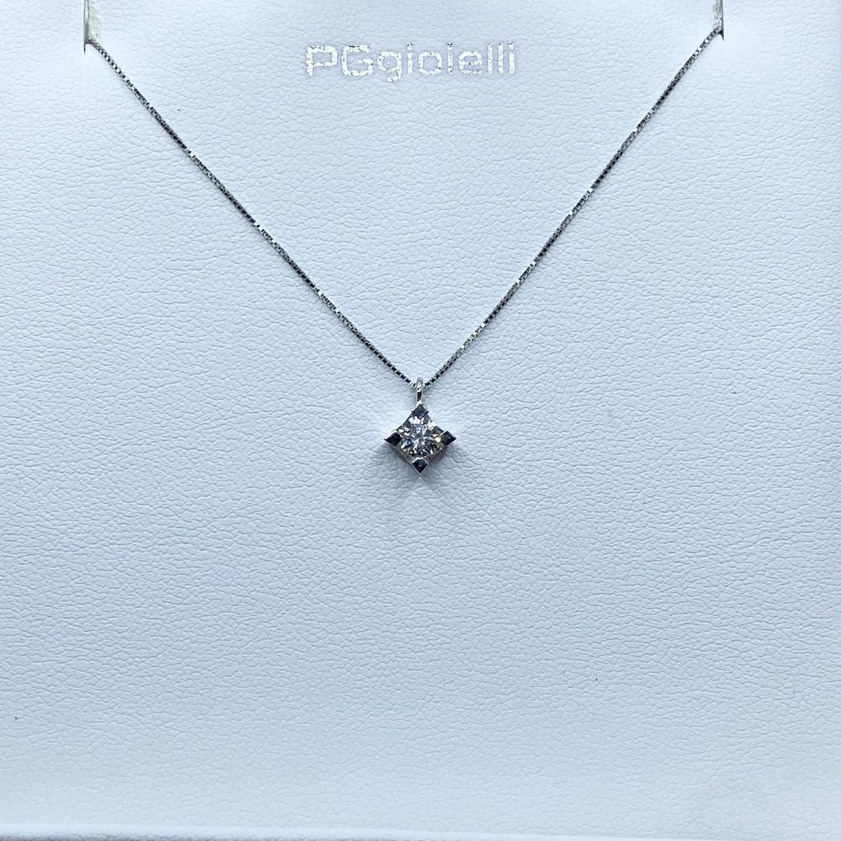 Collana Punto Luce PG Gioielli con Diamante Ct. 0.24