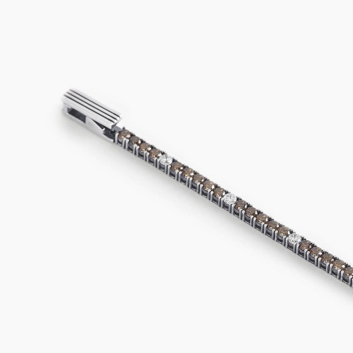 Bracciale Tennis Mabina Uomo in Argento con Zirconi