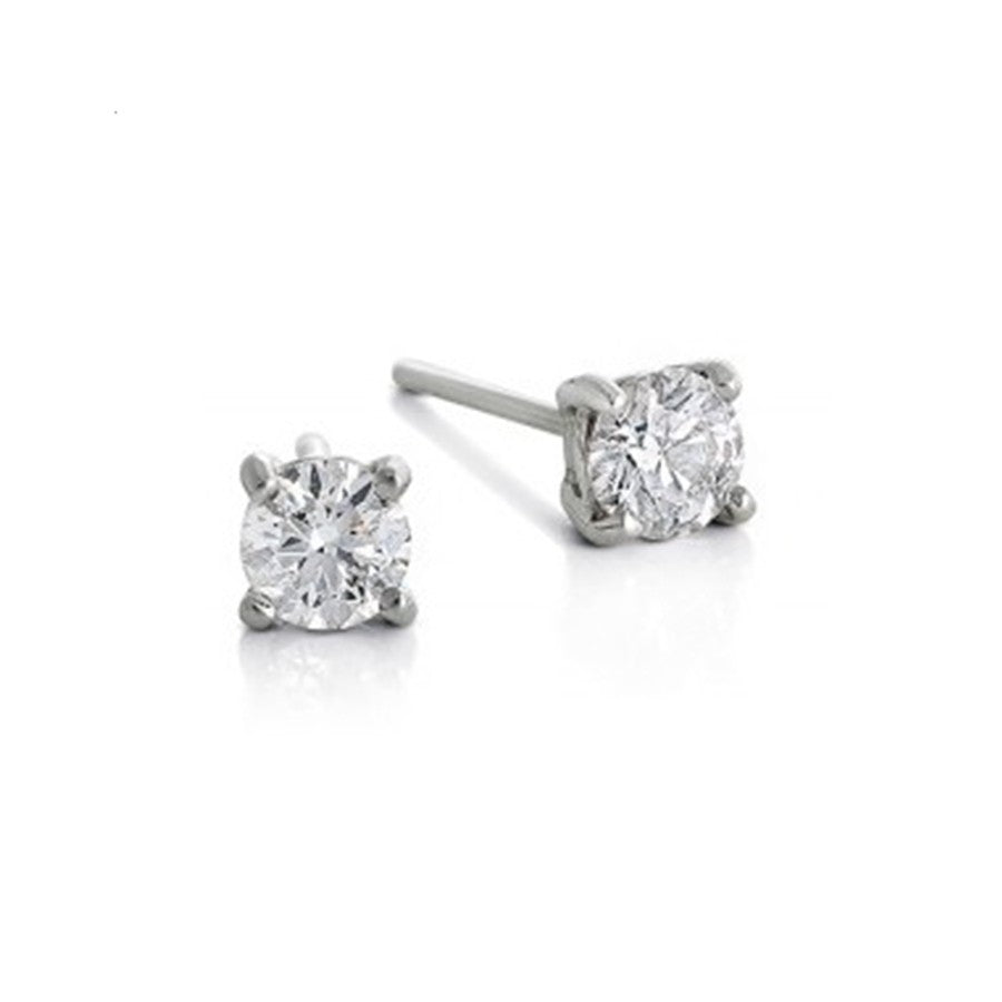 Orecchini Donna Oro 18KT Punto Luce con Diamante Ct 0.18