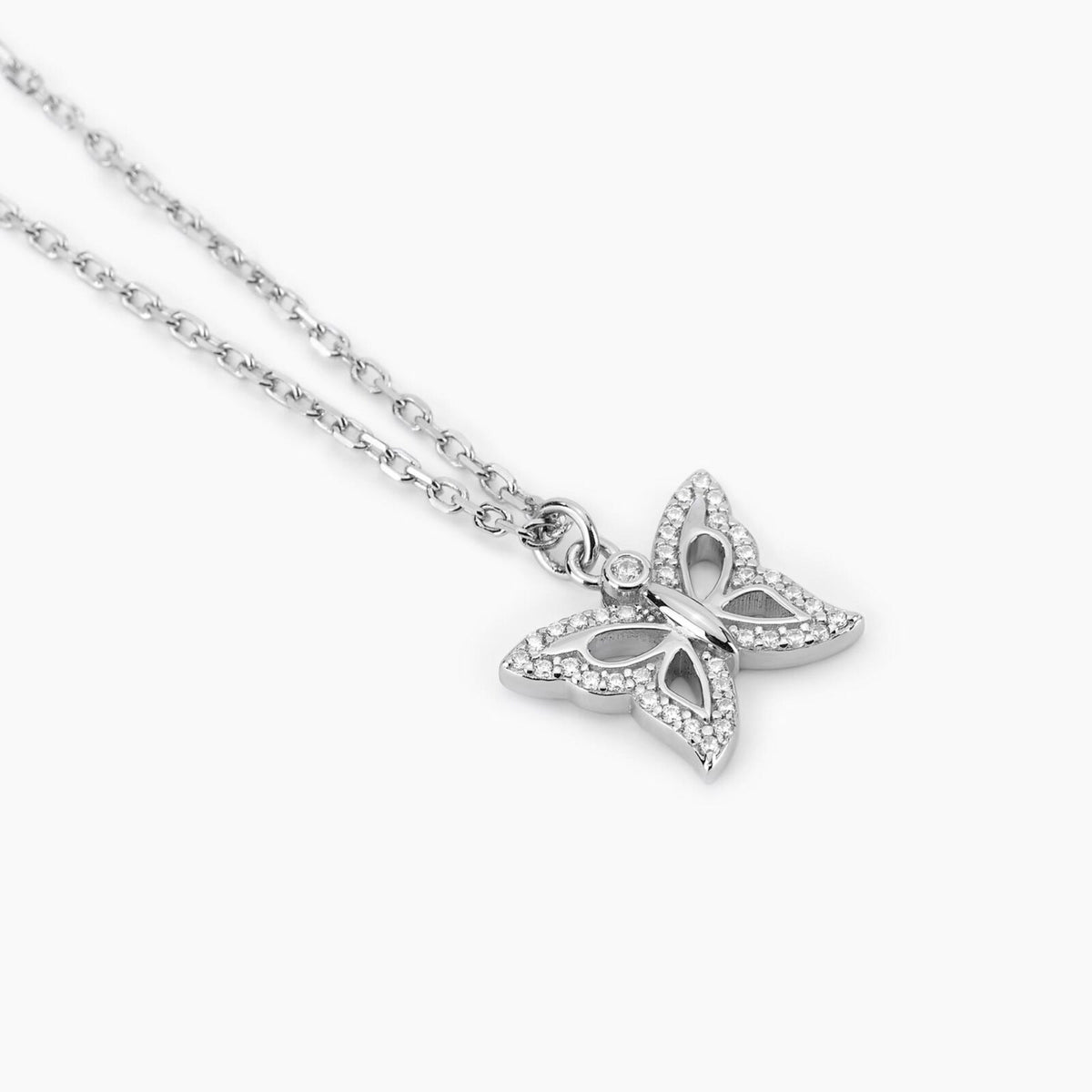 Collana Mabina con Farfalla in Argento e Zirconi