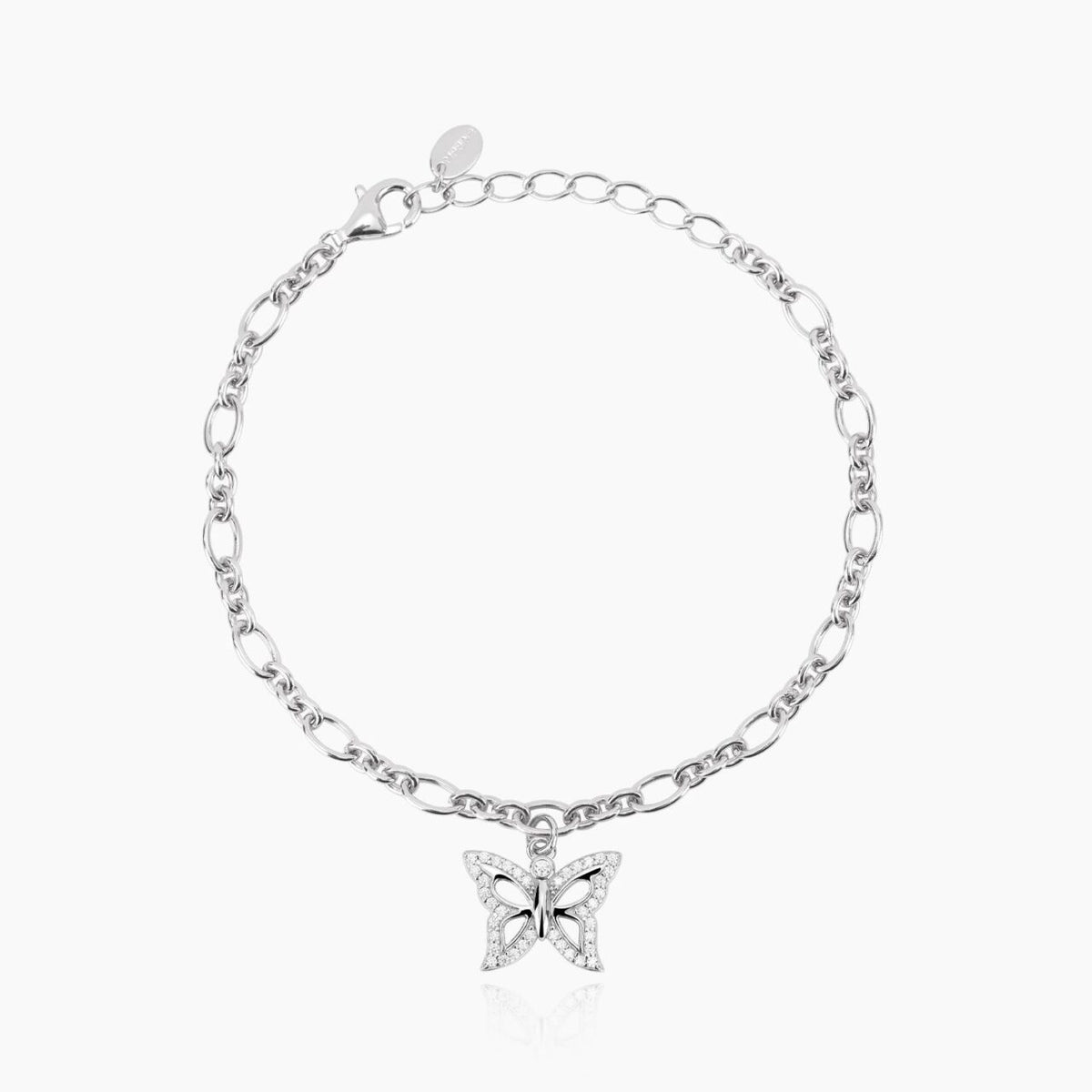 Bracciale Donna Mabina in Argento e Zirconi con Farfalla