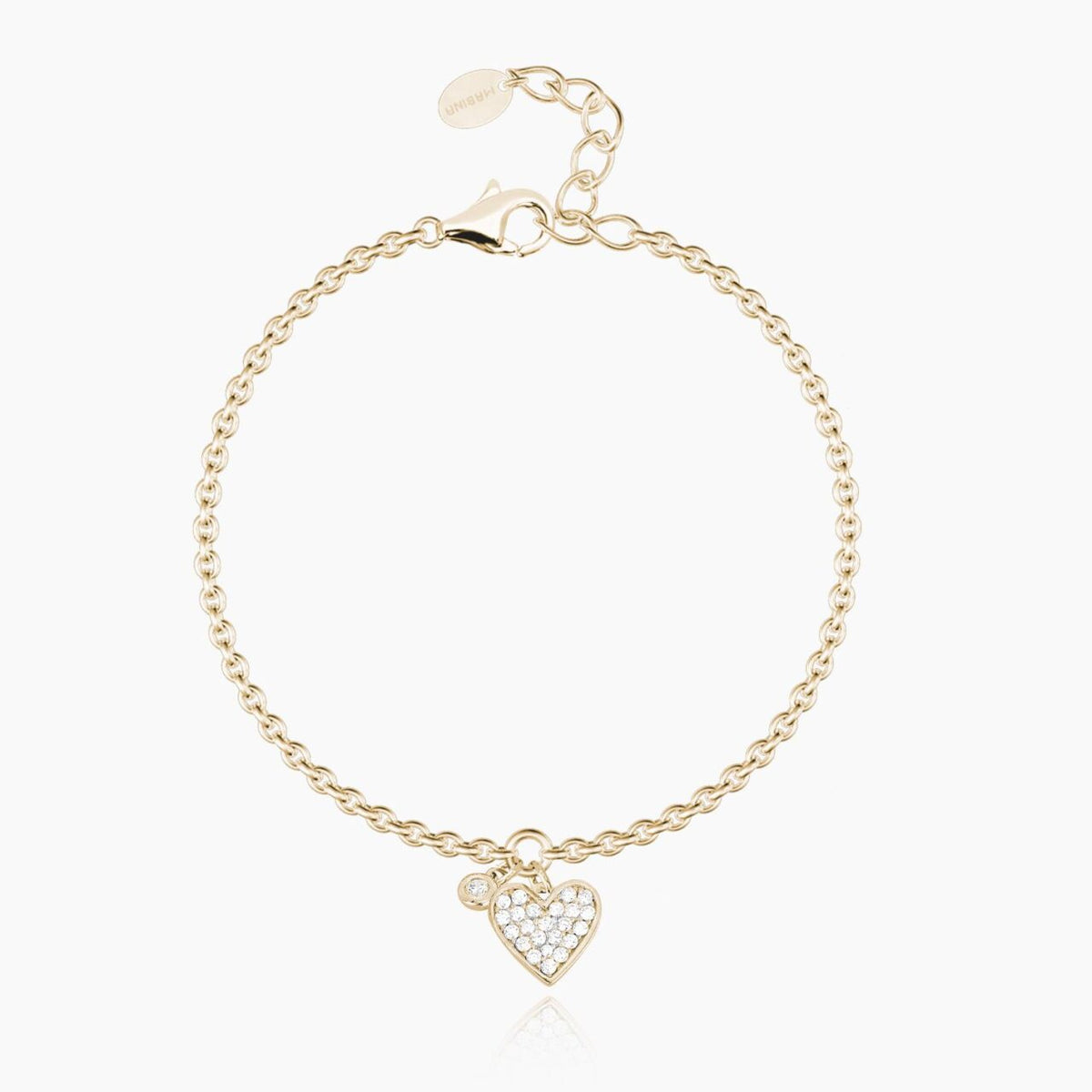 Bracciale Donna Mabina con Cuore in Argento Dorato - 533450