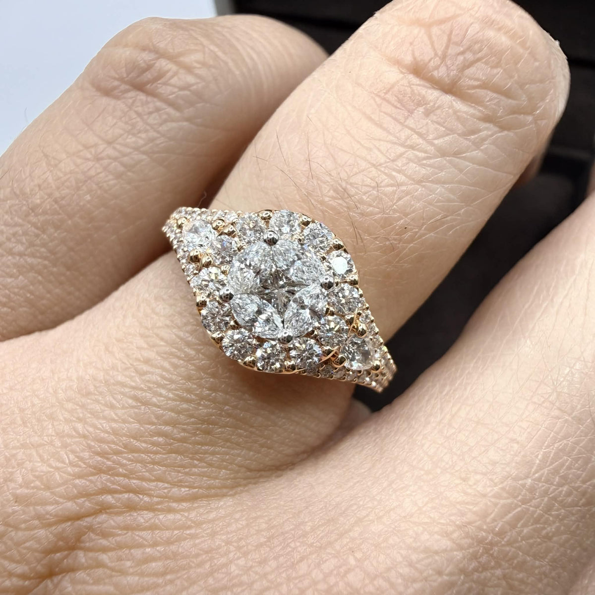 Anello Donna Crivelli in Oro 18KT Rosè e Diamanti ct. 1,04