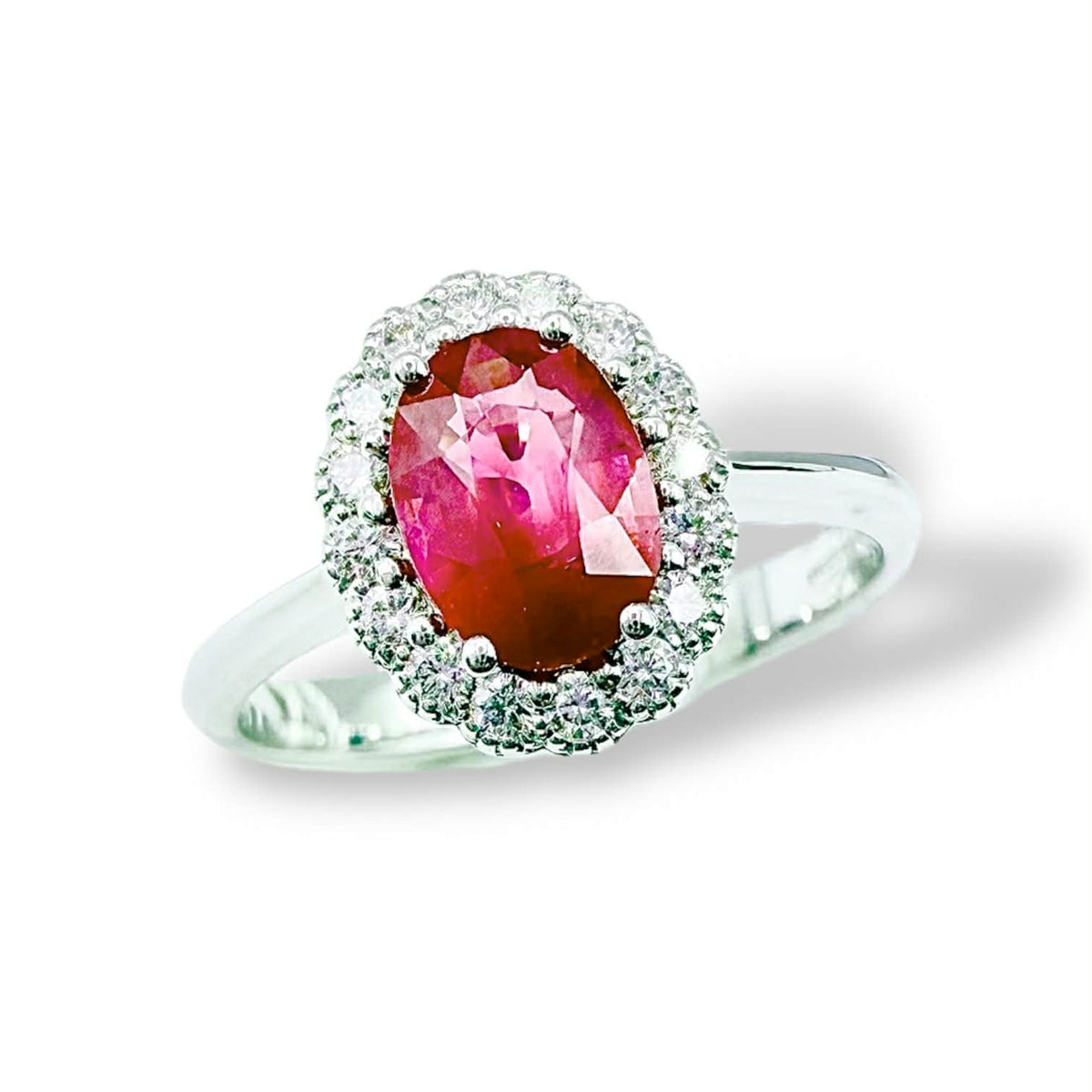 Anello Donna Crivelli con Diamanti e Rubino Ct. 1.11