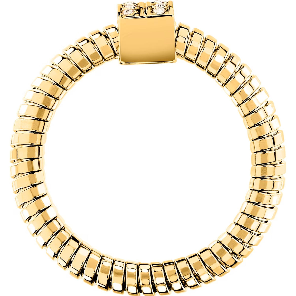 Anello Donna Morellato Onda in Acciaio Dorato