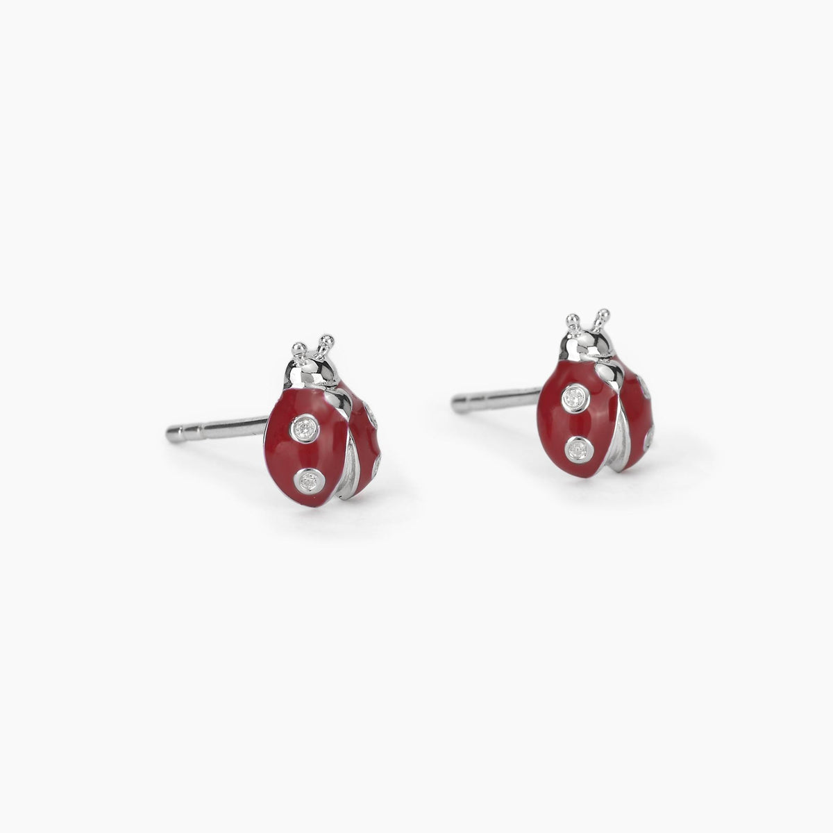 Orecchini Bambina Mabina in Argento con Coccinelle - 563385