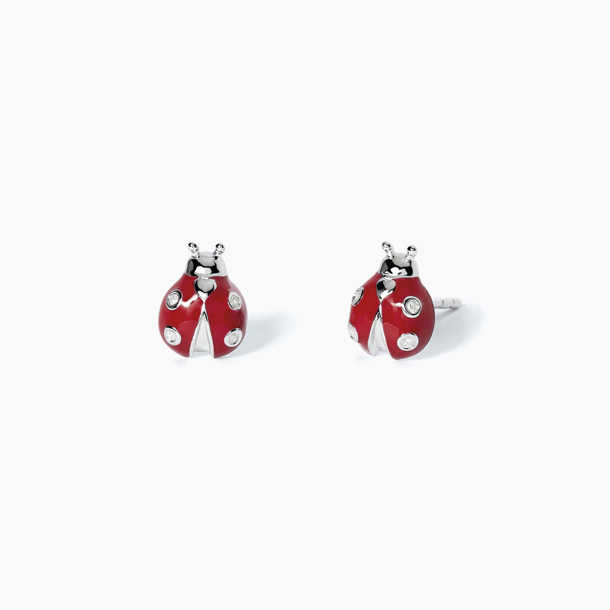 Orecchini Bambina Mabina in Argento con Coccinelle - 563385