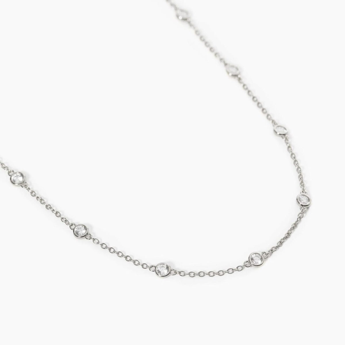 Collana Donna Mabina in Argento e Zirconi