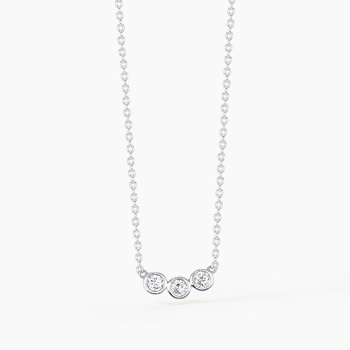 Collana Donna Mabina Trilogy in Argento con Zirconi