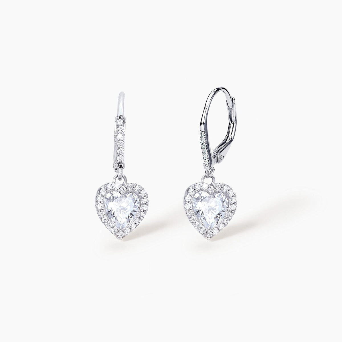 Orecchini donna Mabina in Argento Pendenti con Cuore