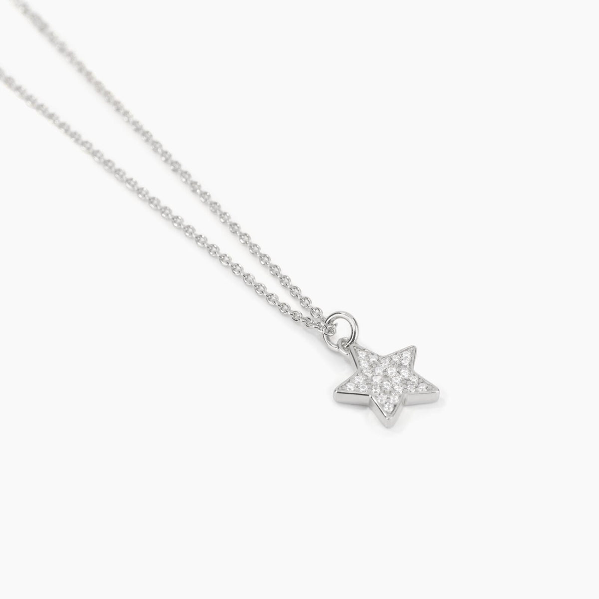Collana Donna Mabina con Stella in Argento con Zirconi