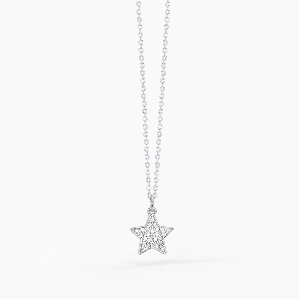Collana Donna Mabina con Stella in Argento con Zirconi