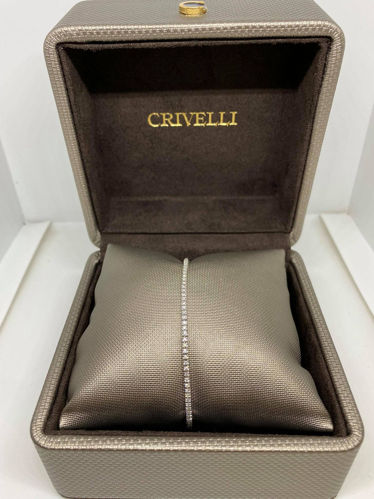 Bracciale Tennis Crivelli in Oro 18KT e Diamanti Ct 0.75