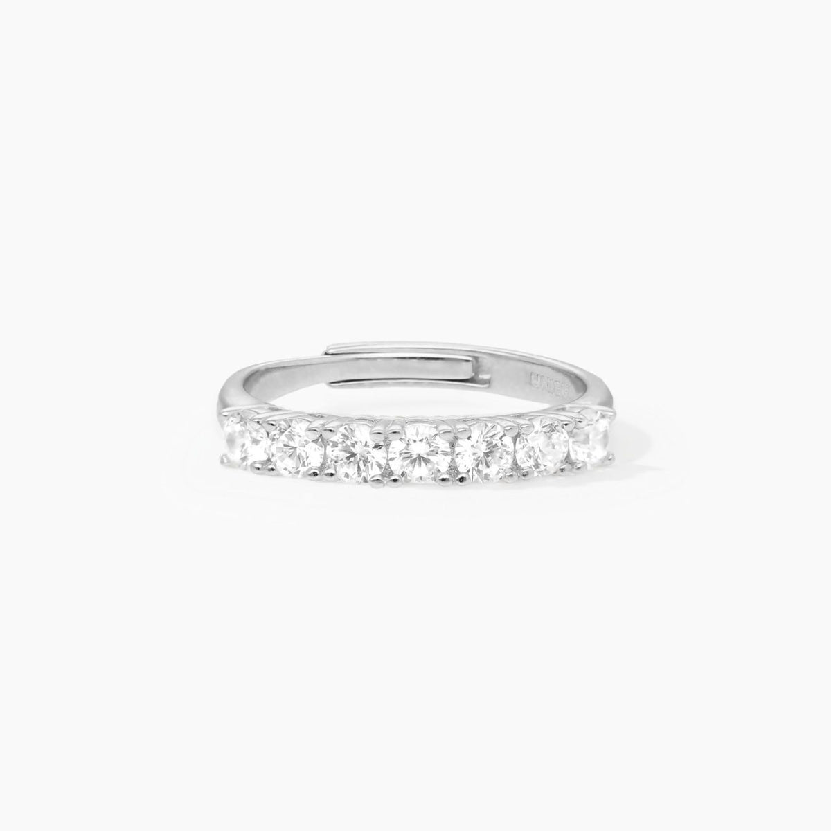 Anello Veretta a 7 Mabina in Argento e Zirconi