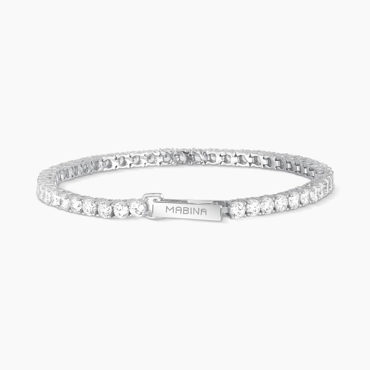 Bracciale Tennis Mabina da Donna in Argento e Zirconi