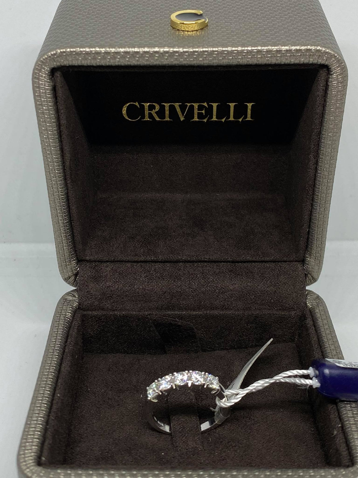 Anello Crivelli Veretta/Veretta a 5 pietre in Oro 18KT 18KT e Diamanti Ct 1,18