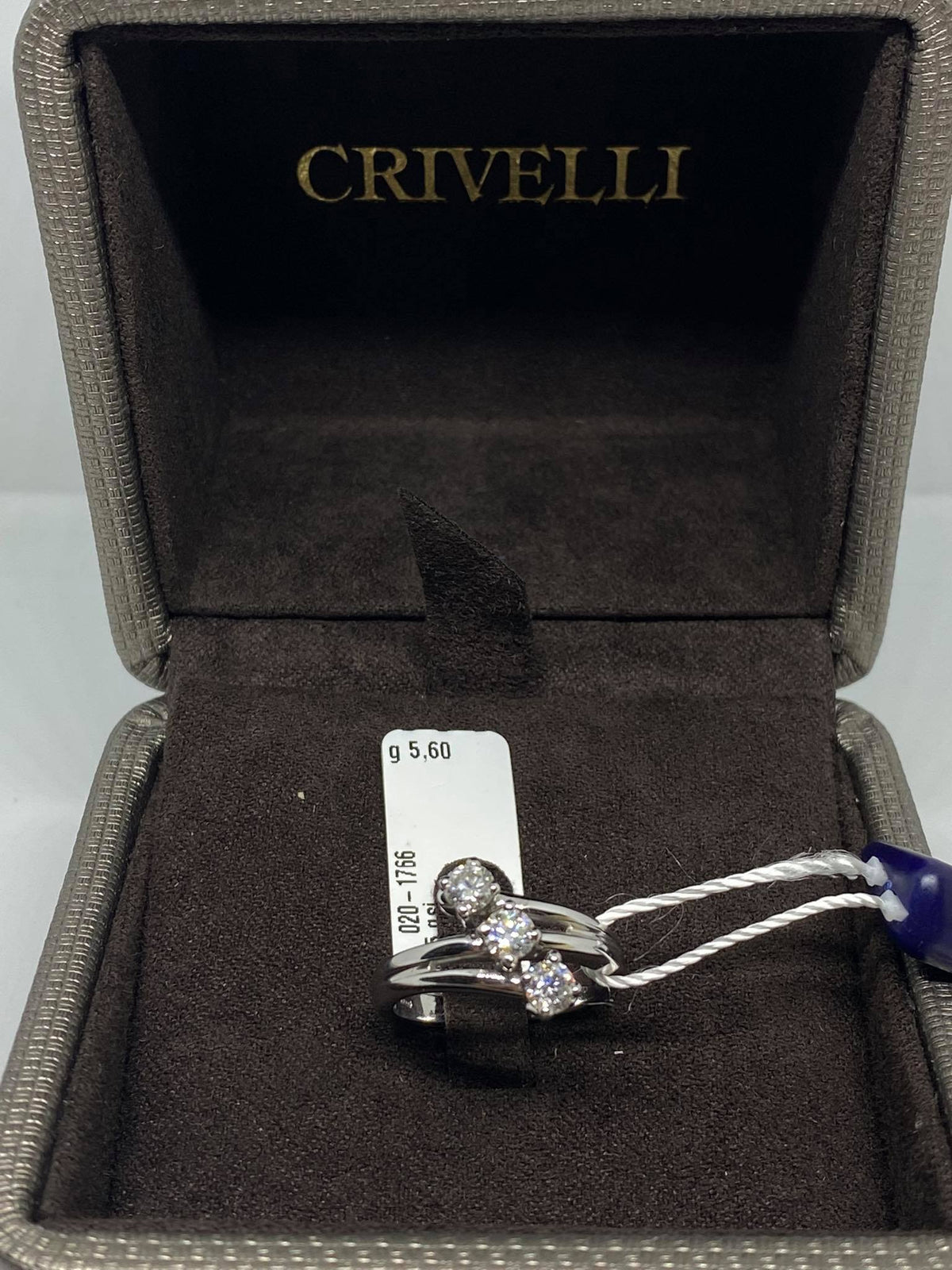 Anello Crivelli Trilogy in Oro 18KT e Diamanti Ct 0.75